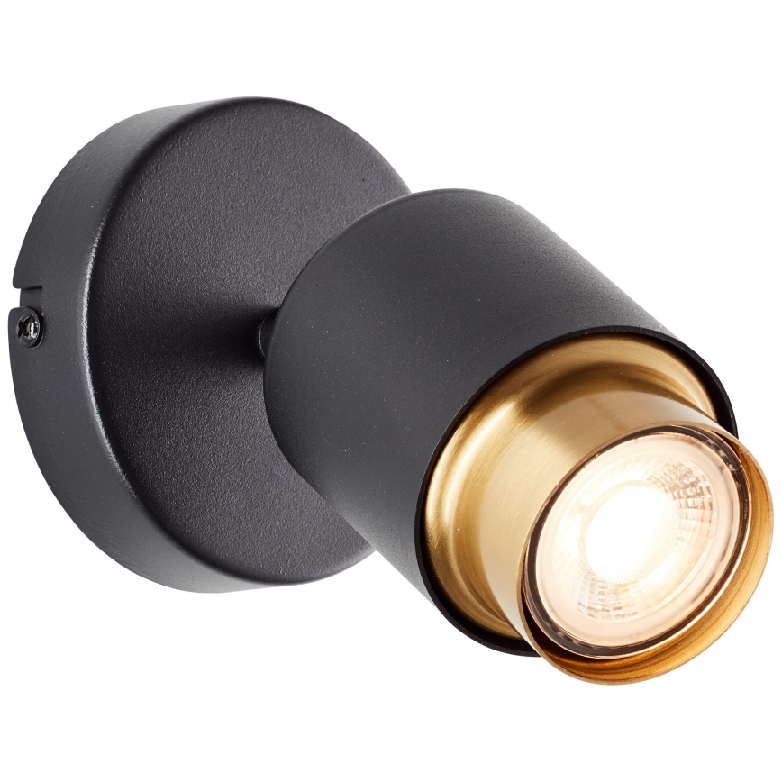 Brilliant - LED wall-mounted spotlight COVELO 1xGU10/5W/230V black/gold