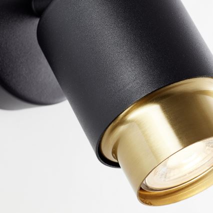 Brilliant - LED wall-mounted spotlight COVELO 1xGU10/5W/230V black/gold