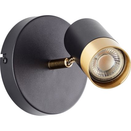 Brilliant - LED Wall-Mounted Spotlight VIGOLO 1xGU10/5W/230V Black/Gold