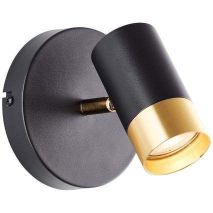 Brilliant - LED Wall-Mounted Spotlight VIGOLO 1xGU10/5W/230V Black/Gold
