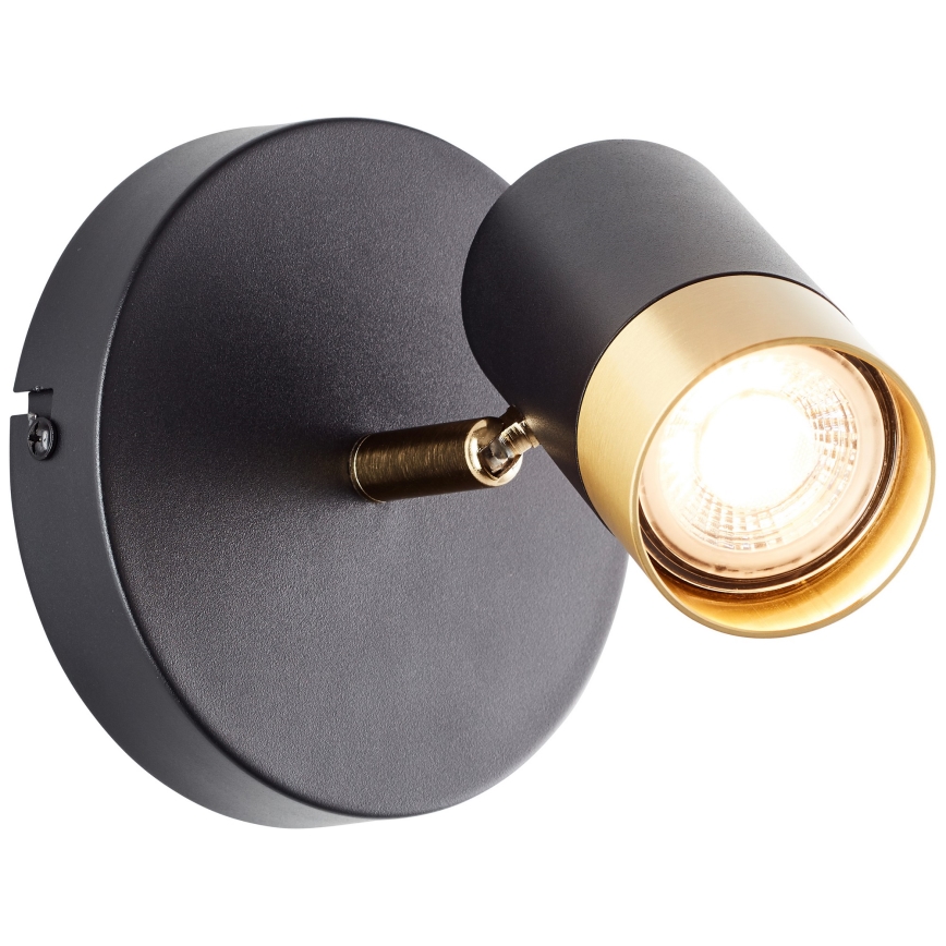 Brilliant - LED Wall-Mounted Spotlight VIGOLO 1xGU10/5W/230V Black/Gold