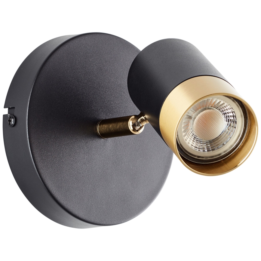 Brilliant - LED Wall-Mounted Spotlight VIGOLO 1xGU10/5W/230V Black/Gold