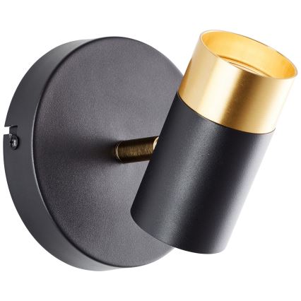 Brilliant - LED Wall-Mounted Spotlight VIGOLO 1xGU10/5W/230V Black/Gold