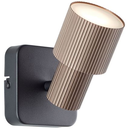 Brilliant - LED Wall spotlight CADIZ 1xGU10/5W/230V bronze