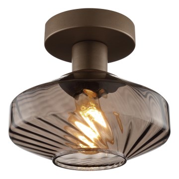 Brilliant - LYN Ceiling light 1xE27/20W/230V diam. 28 cm brown/smoky brown
