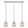 Brilliant - LYSKA Cable-Suspended Pendant Light 3xE27/20W/230V, Cream / Smoky Beige