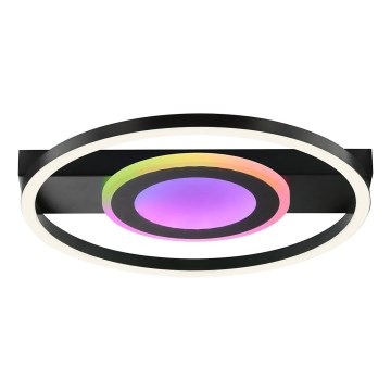Brilliant - MAUREEN Dimmable LED RGBW Ceiling Light LED/20W/230V 3000-6500K Black + Remote Control