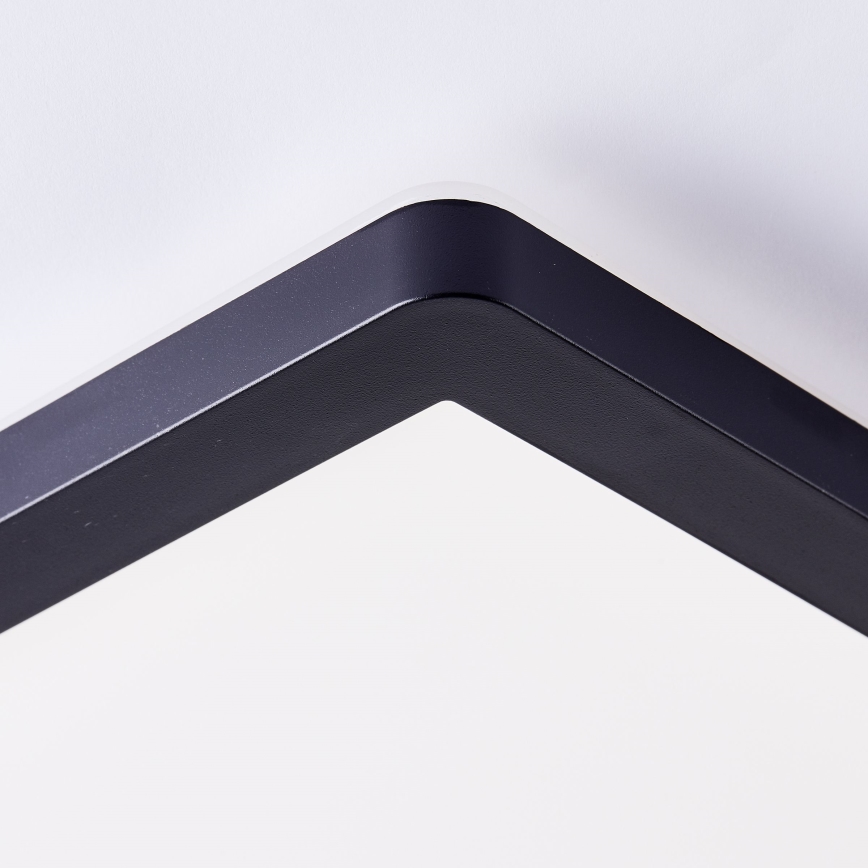 Brilliant - MILTON LED Ceiling Light LED/24W/230V 42x42 cm Black