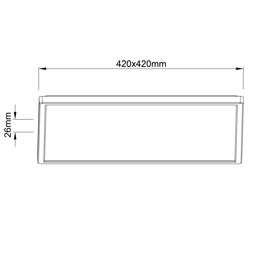 Brilliant - MILTON LED Ceiling Light LED/24W/230V 42x42 cm Black