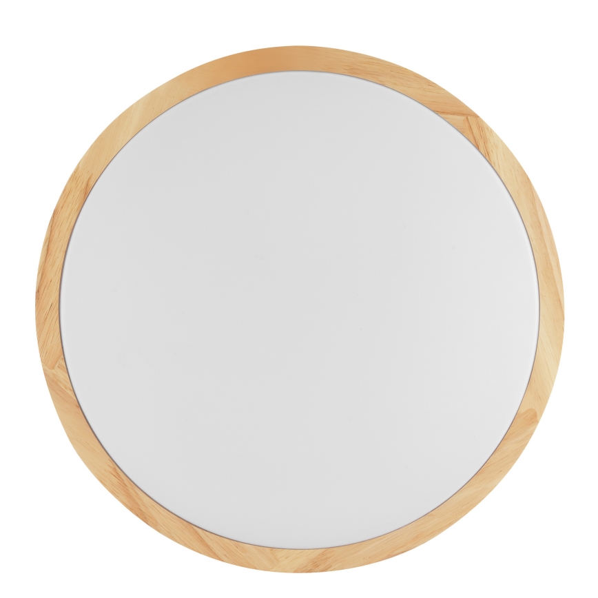 Brilliant - MOREEN LED Bathroom Ceiling Light, 18 W, 230 V, Selectable 2700/4000/6500 K, Ø34 cm, IP44, Rubberwood