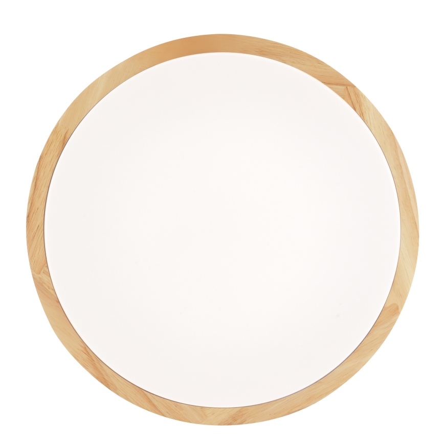 Brilliant - MOREEN LED Bathroom Ceiling Light, 18 W, 230 V, Selectable 2700/4000/6500 K, Ø34 cm, IP44, Rubberwood