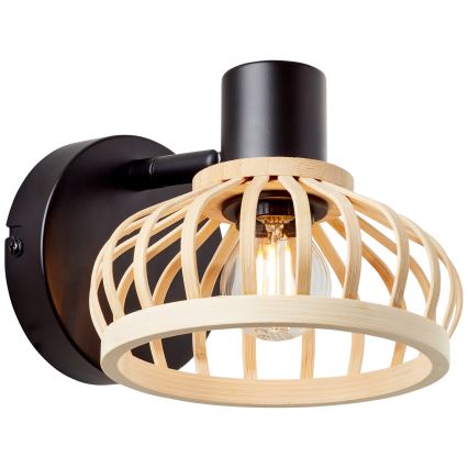 Brilliant - NORAH Wall Lamp 1xE14/28W/230V Bamboo