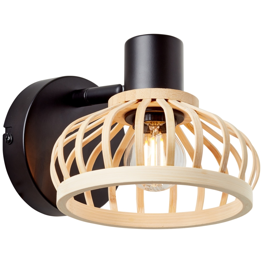 Brilliant - NORAH Wall Lamp 1xE14/28W/230V Bamboo
