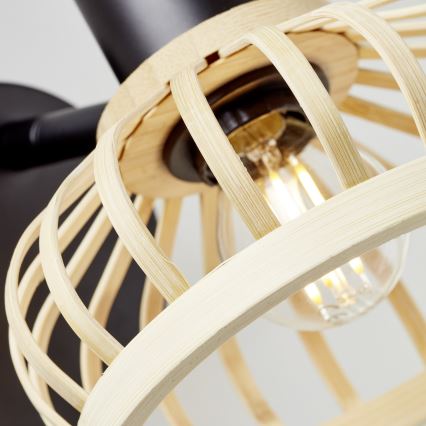 Brilliant - NORAH Wall Lamp 1xE14/28W/230V Bamboo