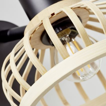 Brilliant - NORAH Wall Lamp 1xE14/28W/230V Bamboo