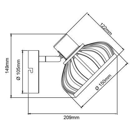 Brilliant - NORAH Wall Lamp 1xE14/28W/230V Bamboo