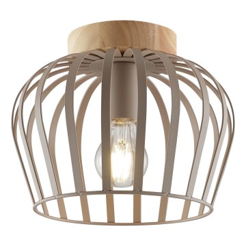 Brilliant - NORDIC CAGE Ceiling Light, 1× E27, 20 W, 230 V, Ø 25 cm, Beige