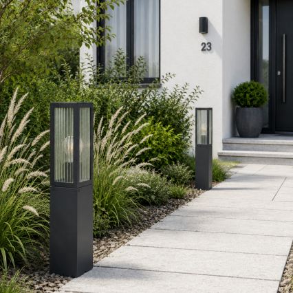 Brilliant - Outdoor lamp GETTA 1xE27/20W/230V 50 cm IP44 black