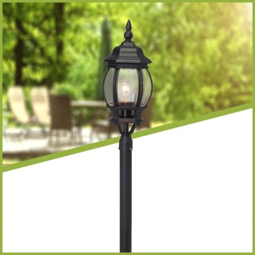 Brilliant - Outdoor lamp ISTRIA 1xE27/60W/230V 112 cm IP23 black