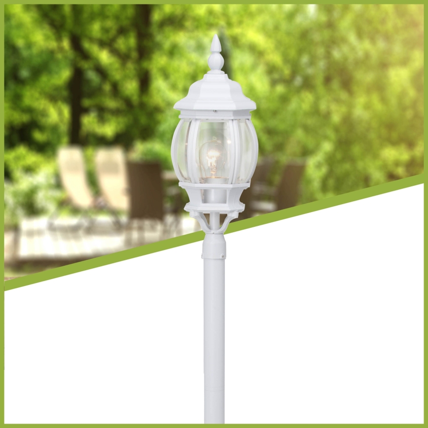 Brilliant - Outdoor lamp ISTRIA 1xE27/60W/230V 112 cm IP23 white