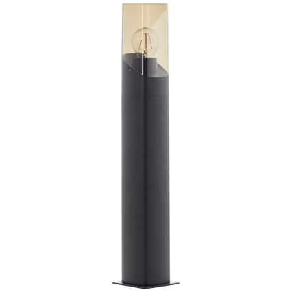 Brilliant - Outdoor lamp MINOU 1xE27/10W/230V 60 cm IP44 black/smoky