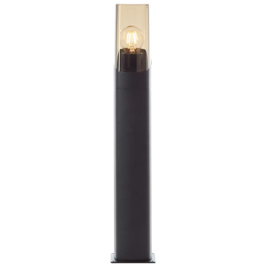 Brilliant - Outdoor lamp MINOU 1xE27/10W/230V 60 cm IP44 black/smoky