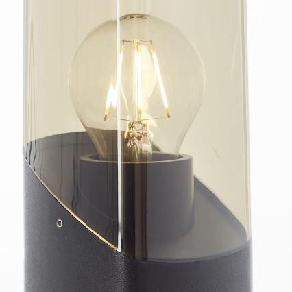Brilliant - Outdoor lamp MINOU 1xE27/10W/230V 60 cm IP44 black/smoky