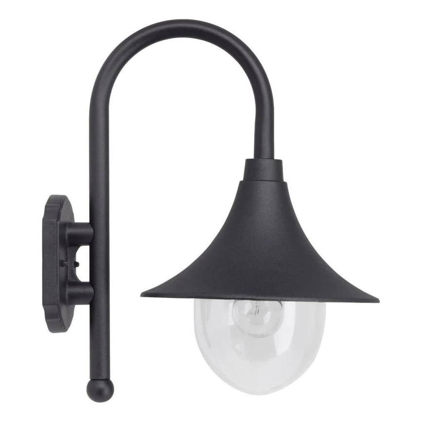 Brilliant - Outdoor wall lamp BERNA 1xE27/60W/230V IP44 black