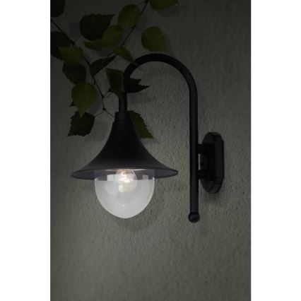 Brilliant - Outdoor wall lamp BERNA 1xE27/60W/230V IP44 black