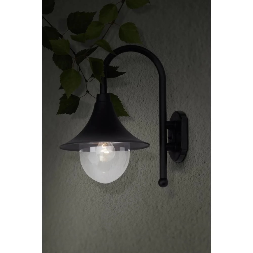Brilliant - Outdoor wall lamp BERNA 1xE27/60W/230V IP44 black