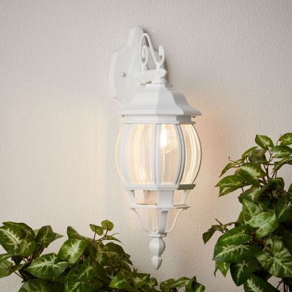 Brilliant - Outdoor wall lamp ISTRIA 1xE27/60W/230V IP23 white