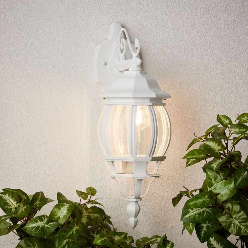 Brilliant - Outdoor wall lamp ISTRIA 1xE27/60W/230V IP23 white