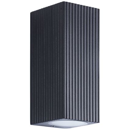 Brilliant - Outdoor wall light JELANI 2xGU10/10W/230V IP44 black