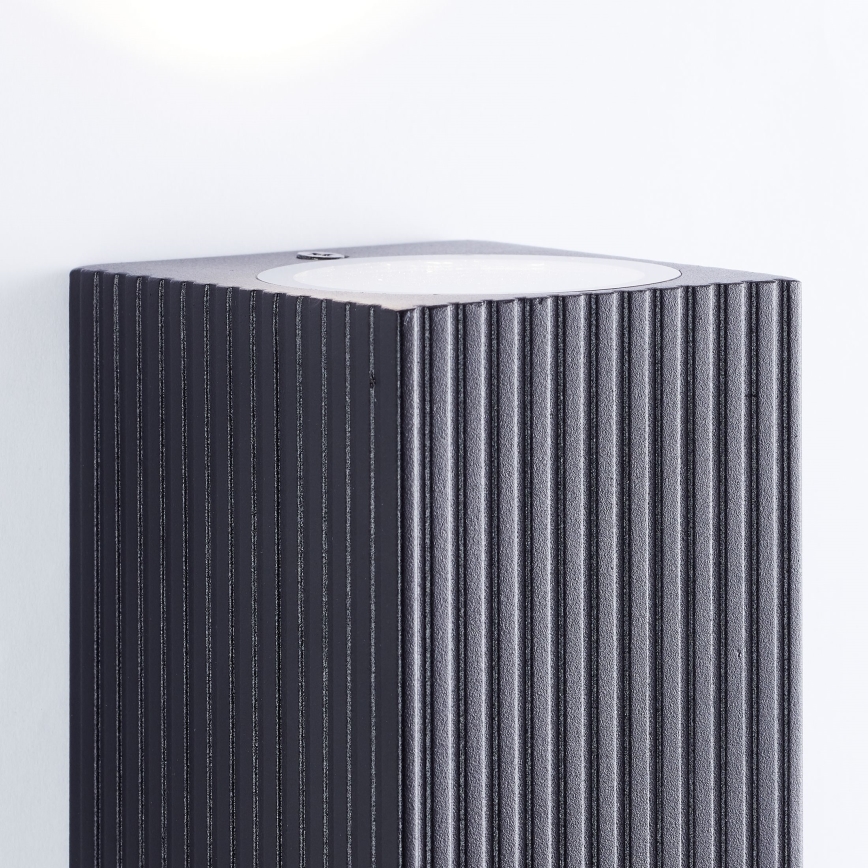 Brilliant - Outdoor wall light JELANI 2xGU10/10W/230V IP44 black