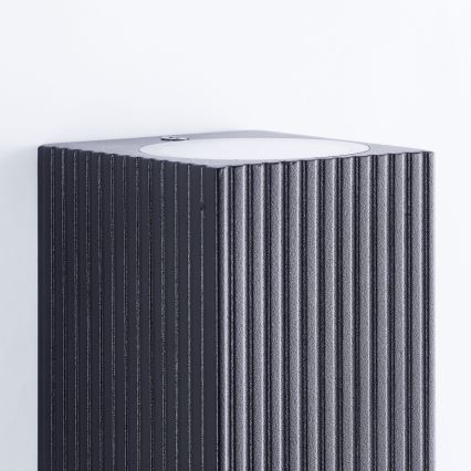 Brilliant - Outdoor wall light JELANI 2xGU10/10W/230V IP44 black