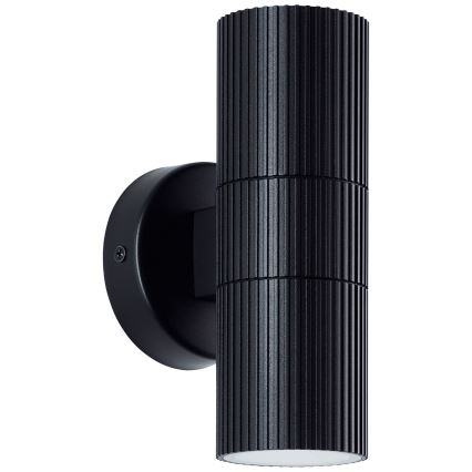 Brilliant - Outdoor wall light KEOLA 2xGU10/10W/230V IP44 black
