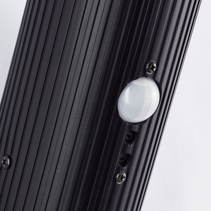 Brilliant - Outdoor wall light with a sensor KALEO 1xE27/10W/230V IP44 black