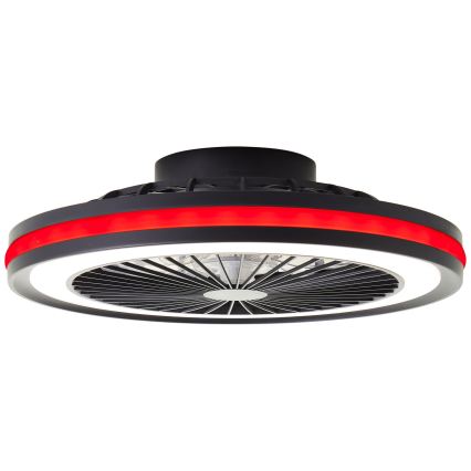 Brilliant - PALMERO LED RGBW Dimmable Ceiling Fan Light LED/40W/230V 2700-6500K Ø 46.6 cm Beige + Remote Control