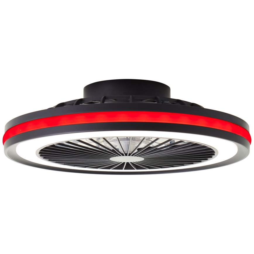 Brilliant - PALMERO LED RGBW Dimmable Ceiling Fan Light LED/40W/230V 2700-6500K Ø 46.6 cm Beige + Remote Control