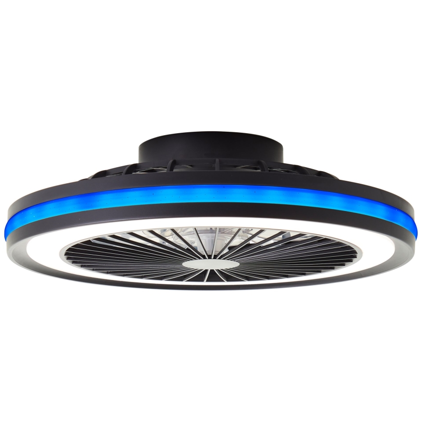 Brilliant - PALMERO LED RGBW Dimmable Ceiling Fan Light LED/40W/230V 2700-6500K Ø 46.6 cm Beige + Remote Control