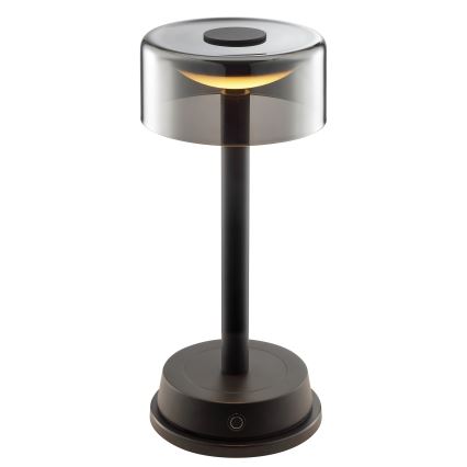 Brilliant - LED Dimmable Rechargeable Touch-Controlled Outdoor Table Lamp RAZOR LED/2,5W/5V 2700K 2600 mAh IP44 black