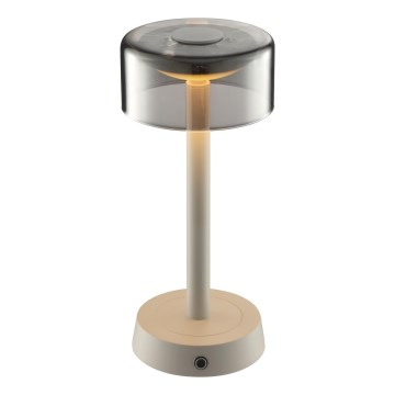 Brilliant - RAZOR LED Dimmable Rechargeable Touch Outdoor Table Lamp LED/2.5W/5V 2700K 2600 mAh IP44 Grey