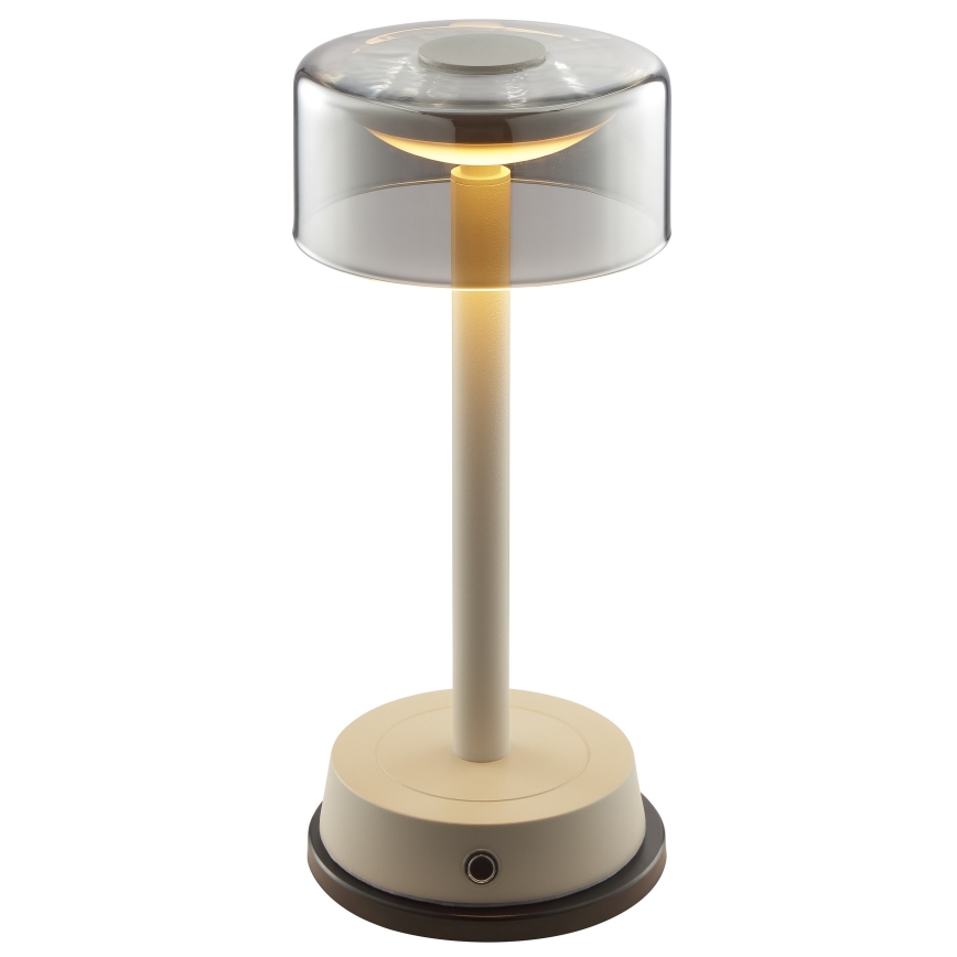 Brilliant - LED Dimmable Rechargeable Touch-Operated Outdoor Table Lamp RAZOR LED/2.5W/5V 2700K 2600 mAh IP44 grey