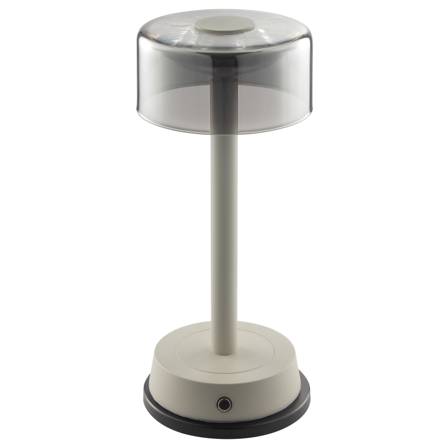 Brilliant - LED Dimmable Rechargeable Touch-Operated Outdoor Table Lamp RAZOR LED/2.5W/5V 2700K 2600 mAh IP44 grey