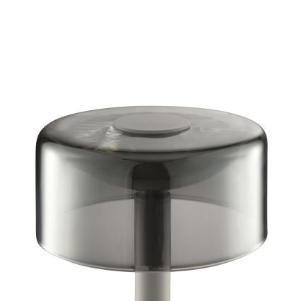 Brilliant - LED Dimmable Rechargeable Touch-Operated Outdoor Table Lamp RAZOR LED/2.5W/5V 2700K 2600 mAh IP44 grey