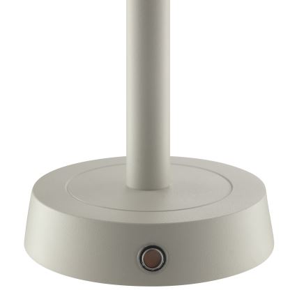 Brilliant - LED Dimmable Rechargeable Touch-Operated Outdoor Table Lamp RAZOR LED/2.5W/5V 2700K 2600 mAh IP44 grey