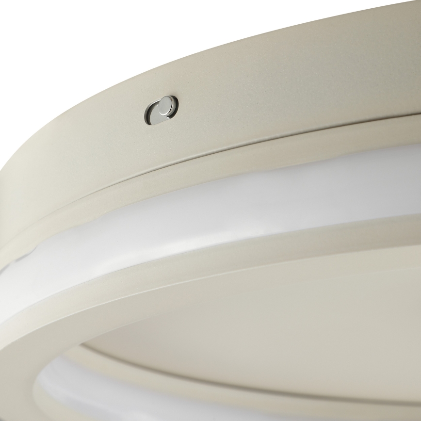 Brilliant - REVOLA LED ceiling light, 33W, 230V, selectable 3000/4000/6500K, Ø 40 cm, beige