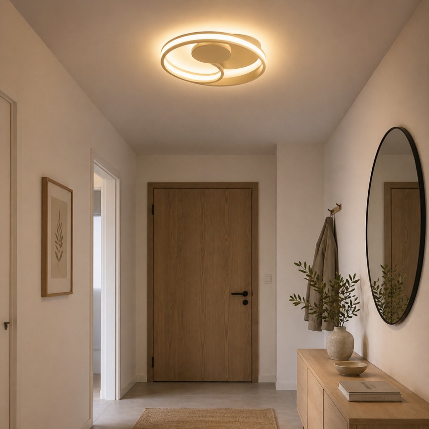 Brilliant - LED Ceiling Light REVOLA LED/33W/230V 3000/4000/6500K Ø 40 cm beige