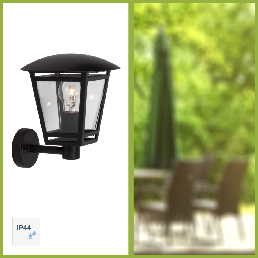 Brilliant - RILEY Outdoor Wall Light 1xE27/40W/230V IP44 Black