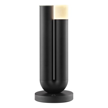 Brilliant - SAYU LED Dimmable Rechargeable Touch Outdoor Table Lamp, 2.5W/5V, 2700 K, 2600 mAh, IP44, Black